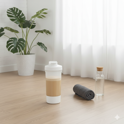 The Silent Vortex Shaker™: Instant, Lump-Free Protein & Pre-Workout Mixer (USB-C Rechargeable)