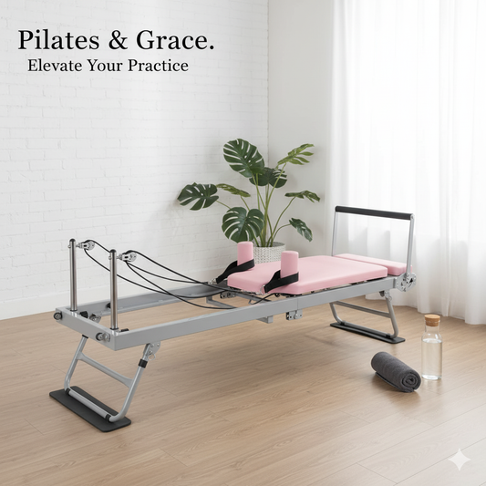 Luxury Foldable Pilates Reformer Machine for Home Gym | 77" Adjustable Studio-Quality Equipment with Jump Board
