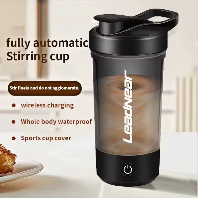 The Silent Vortex Shaker™: Instant, Lump-Free Protein & Pre-Workout Mixer (USB-C Rechargeable)